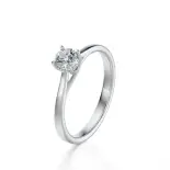 Pierścionek z białego złota z diamentem AJPZ_100